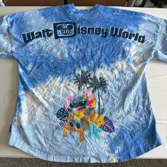 Walt Disney World Stitch Tie Dye Spirit Jersey Size Large Pullover Sweatshirt - Picture 7 of 16
